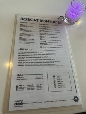 Menu photo 1 Bobcat Bonnie's Ferndale Ferndale, MI