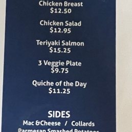 Bleu Plate specials