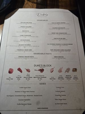 Menu photo 1 Duke's Steakhouse Metuchen, NJ