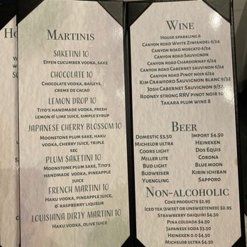 Tokyo - Drink menu - Sushi Bars Near Me - Lake Charles, Louisiana Tokyo - Drink menu - Sushi Bars Near Me - Lake Charles, Louisiana