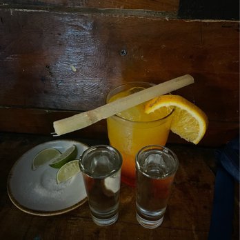 Batey - Blanco shots and sunrise cocktail - Cocktail Bars Near Me - Tulum, ROO