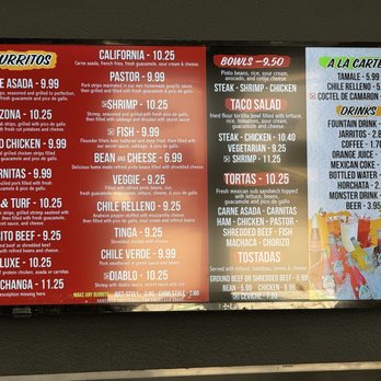 Oscar's Tacos Shop - Tempe - Burrito menu - Tacos Near Me - Tempe, Arizona