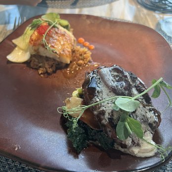 RumFire Poipu Beach - Entree sampler- filet & Misoyaki Butterfish* - Seafood Near Me - Koloa, Hawaii RumFire Poipu Beach - Entree sampler- filet & Misoyaki Butterfish* - Seafood Near Me - Koloa, Hawaii