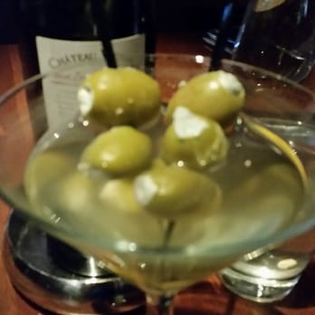 Stoney River - Hendricks dirty blue cheese stuffed olive martini - Steakhouses Near Me - Nashville, Tennessee Stoney River - Hendricks dirty blue cheese stuffed olive martini - Steakhouses Near Me - Nashville, Tennessee