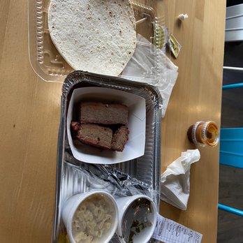 High Plains Barbecue - The full meal plate, brisket, collards, Mac and cheese, with tortilla and cornbread - Barbeque Near Me - Wytheville, Virginia High Plains Barbecue - The full meal plate, brisket, collards, Mac and cheese, with tortilla and cornbread - Barbeque Near Me - Wytheville, Virginia