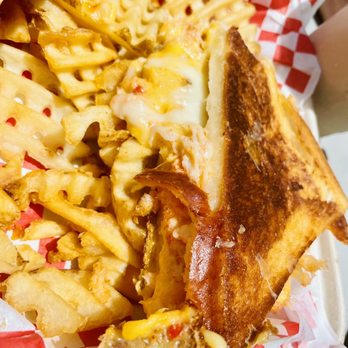 Jolene's - Ewa Beach - Lobster melt with waffle fries - Burgers Near Me - Ewa Beach, Hawaii Jolene's - Ewa Beach - Lobster melt with waffle fries - Burgers Near Me - Ewa Beach, Hawaii