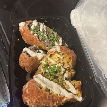Elite Experience: Shawarma House - Portion Eggrolls with chicken and beef - Yelp Events Near Me - San Diego, California