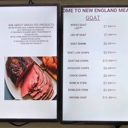 New England Meat Packing - Menu\Pricing Board