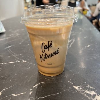 Café Kitsuné - Iced oatmilk latte. - Cafes Near Me - Paris, 75