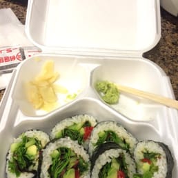 Vegetarian roll, very fresh