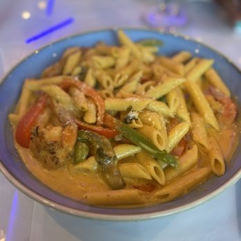 The Simpson Restaurant & Bar - BK - Rasta pasta with shrimp - Caribbean Near Me - Brooklyn, New York