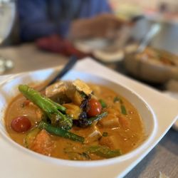 Golden Triangle Cuisine - Mango curry tofu