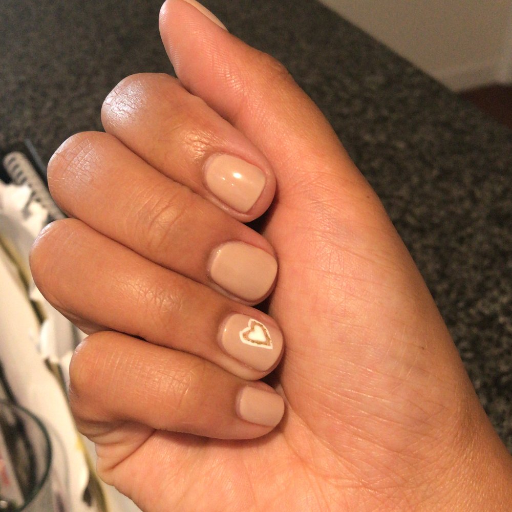 Finger Joy Nails - "Do you take lei away?" by OPI with simple heart design by Tran - Waxing Near Me - Santa Clara, California Finger Joy Nails - "Do you take lei away?" by OPI with simple heart design by Tran - Waxing Near Me - Santa Clara, California