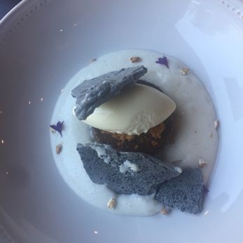 ROOH - Cashew cake with wild rice wafer - Indian Near Me - San Francisco, California ROOH - Cashew cake with wild rice wafer - Indian Near Me - San Francisco, California