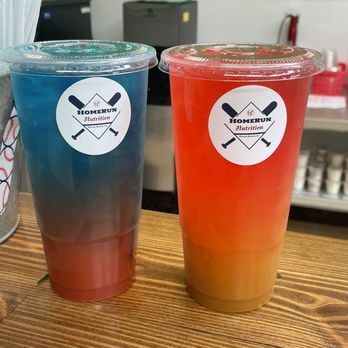 HomeRun Nutrition - Left - GrandSlam Loaded Tea. Right - Bahama momma - Juice Bars & Smoothies Near Me - Flowery Branch, Georgia HomeRun Nutrition - Left - GrandSlam Loaded Tea. Right - Bahama momma - Juice Bars & Smoothies Near Me - Flowery Branch, Georgia