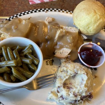 Black Bear Diner Medford - Roasted Turkey (470 cals.) sans the extra gravy on the mashed potatoes - American Near Me - Medford, Oregon Black Bear Diner Medford - Roasted Turkey (470 cals.) sans the extra gravy on the mashed potatoes - American Near Me - Medford, Oregon