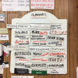 Holyrood General Store - Ice cream pricing & flavours