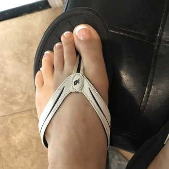 Katie Nails - Nice, clean french tip pedi. Satisfied customer. - Nail Salons Near Me - Norwalk, California