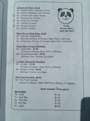 Menu photo 2 Tasty Kitchen Chinese Restaurant Grants, NM Menu photo 2 Tasty Kitchen Chinese Restaurant Grants, NM