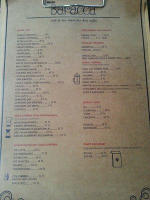 Menu photo 1 Baracca Cafe Istanbul, 34