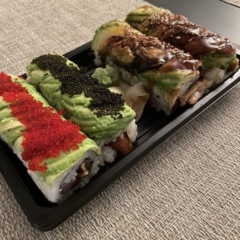 SUSHI DOKKU Japanese Restaurant - Caterpillar Roll and Dragon Roll - Sushi Bars Near Me - Chicago, Illinois