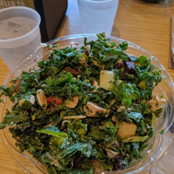 Hello Bistro - Build your own salad with kale/spinach mix, tofu, and poppyseed vinnaigrette! - Salad Near Me - Upper Saint Clair, Pennsylvania