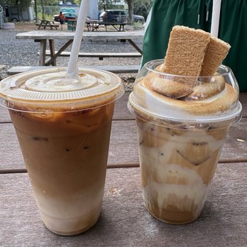 Dame Cafe Coffee - Horchata Latte (not sweet), Canela Latte + marshmallow fluff topping - Coffee & Tea Near Me - Austin, Texas Dame Cafe Coffee - Horchata Latte (not sweet), Canela Latte + marshmallow fluff topping - Coffee & Tea Near Me - Austin, Texas