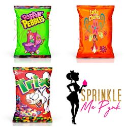 Sprinkle Me Pynk - Custom chip/snack bags
