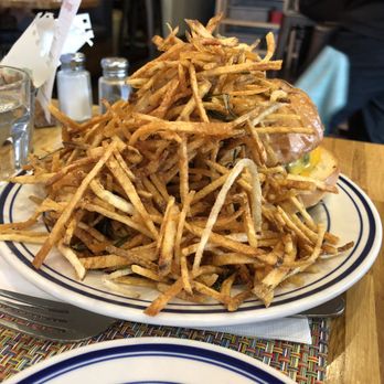 The Corner - There's a burger hiding under those shoestring fries - Cafes Near Me - Montclair, New Jersey