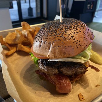 Dukes - Bacon cheeseburger so delicious! - Bars Near Me - Humble, Texas