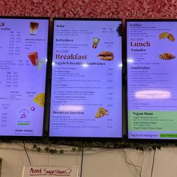 Sisters Cafe Shop - Menu