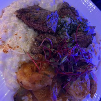Cafe Mi Vitrola - Surf & Turf w/ risotto - Dance Clubs Near Me - Miami Lakes, Florida
