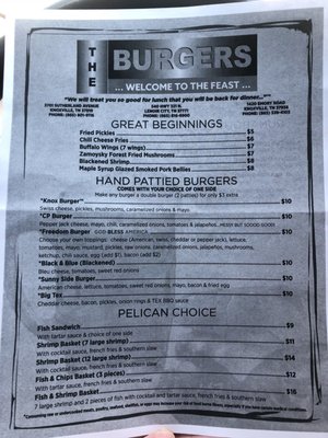 Menu photo 7 The Burgers Lenoir City, TN