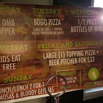 Pure Pizza - Specials - Pizza Near Me - Charlotte, North Carolina Pure Pizza - Specials - Pizza Near Me - Charlotte, North Carolina