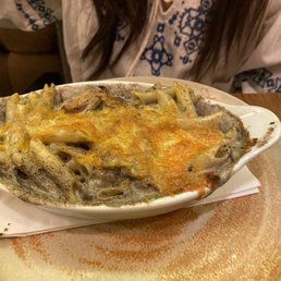 Chicken and mushroom penne