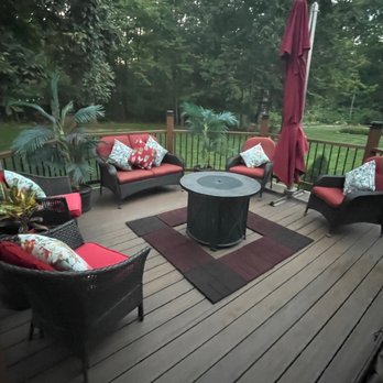 123 Steps - a deck with chairs and a fire pit - General Contractors Near Me - Indianapolis, Indiana