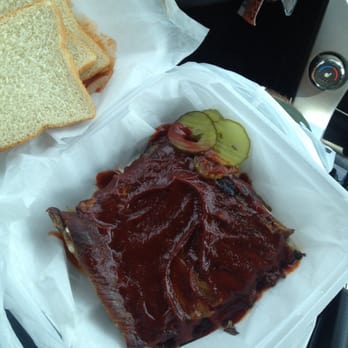 Tj's Bbq & Fish - Half rack of ribs w/hot BBQ sauce - Barbeque Near Me - Nashville, Tennessee Tj's Bbq & Fish - Half rack of ribs w/hot BBQ sauce - Barbeque Near Me - Nashville, Tennessee