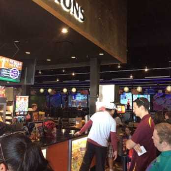 FatCats - Gilbert - Concession area, DIY drink station and bowling lanes behind - Cinema Near Me - Gilbert, Arizona