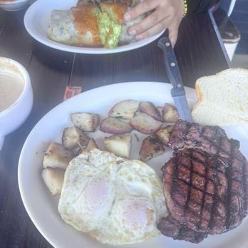 Millie's Cafe - Pasadena - Stake and egg and Machaca burrito - Breakfast & Brunch Near Me - Pasadena, California