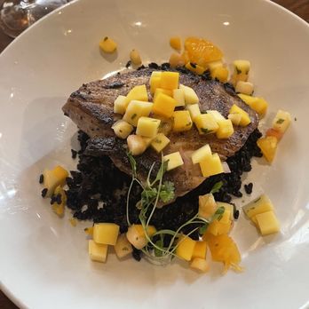Del Frisco's Grille - MAHI MAHI House-Spiced Rub, Forbidden Fried Rice, Pineapple-Mango Salsa - Burgers Near Me - Fort Worth, Texas