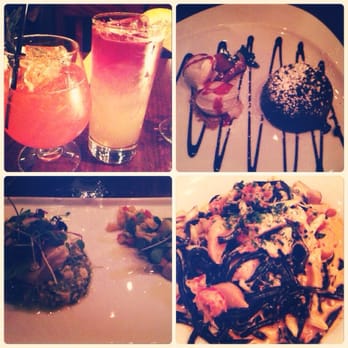 Sotto Sopra - Delish! Loved the squid ink pasta (bottom right) - Italian Near Me - Baltimore, Maryland Sotto Sopra - Delish! Loved the squid ink pasta (bottom right) - Italian Near Me - Baltimore, Maryland