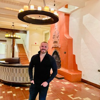 La Plazuela - The little lobby right outside the dining area - New American Near Me - Santa Fe, New Mexico