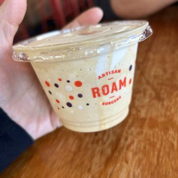 Roam Artisan Burgers - 9oz salted caramel shake - Burgers Near Me - San Ramon, California