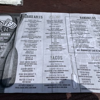 The Twisted Oar - Page 1 of temporary menu 5/2020 2nd page had pizzas and mostly drink items - American Near Me - Buford, Georgia The Twisted Oar - Page 1 of temporary menu 5/2020 2nd page had pizzas and mostly drink items - American Near Me - Buford, Georgia