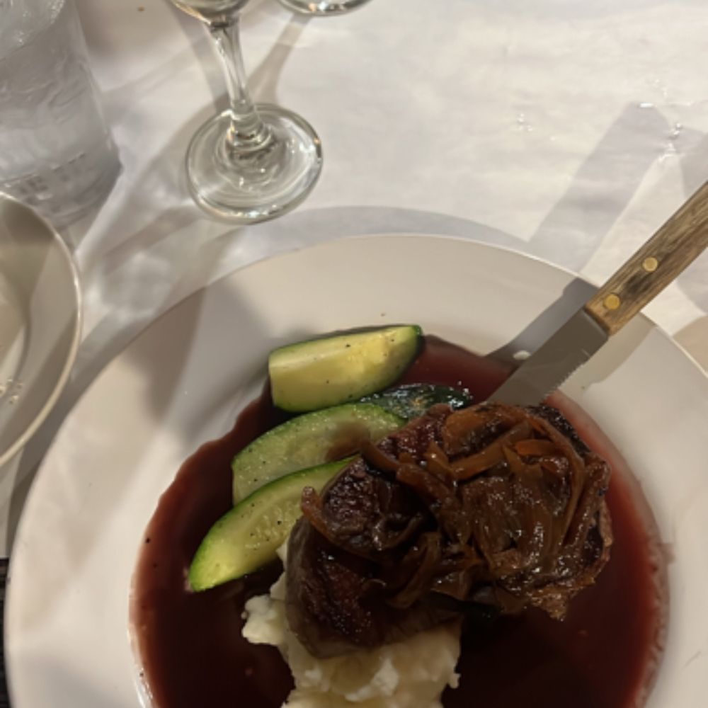 Zin Bistro - Filet mignon special with grilled onions - Bars Near Me - Lodi, California Zin Bistro - Filet mignon special with grilled onions - Bars Near Me - Lodi, California