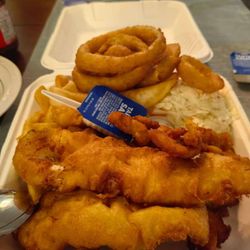 Kithnos Seafood Market - Haddock platter.