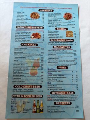 Menu photo 2 The Saucy Crab  Evergreen Park, IL