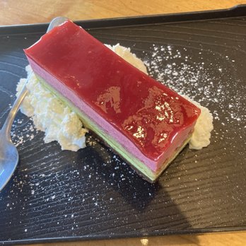 Miyabi Restaurant - Raspberry Pistachio Cake - Japanese Near Me - Tukwila, Washington