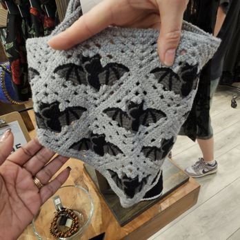 Earthbound Trading Company - Bat crochet bandana - Home Decor Near Me - Austin, Texas Earthbound Trading Company - Bat crochet bandana - Home Decor Near Me - Austin, Texas