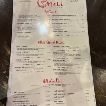 OMELI Kitchen - Menu - Vietnamese Near Me - Fullerton, California